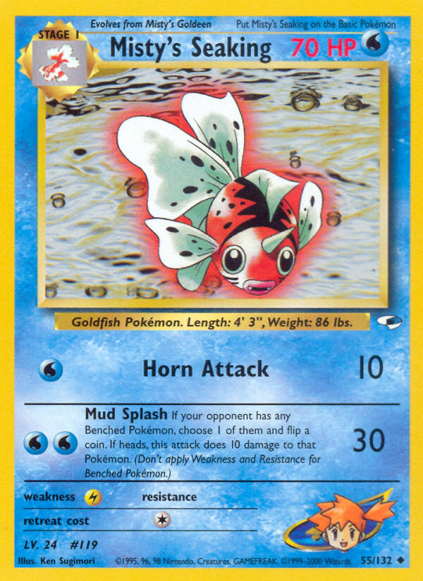 Gym Heroes Misty's Seaking #55/132 unlimited